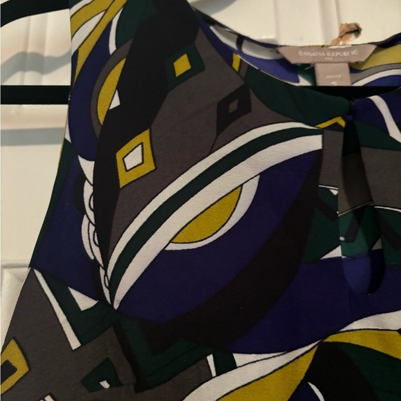 SP Banana Republic multi-color paisley print shell - Picture 6 of 8